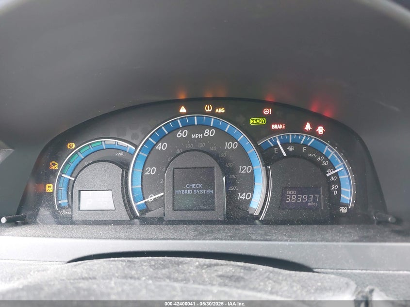 2013 TOYOTA CAMRY HYBRID VIN: 4T1BD1FK7DU069581