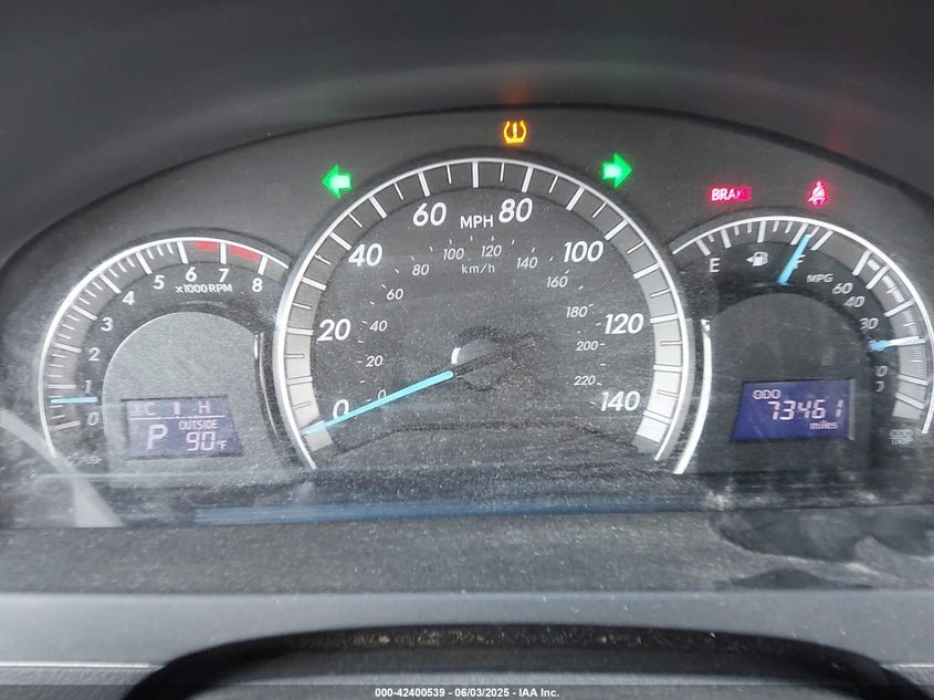 2012 TOYOTA CAMRY VIN: 4T1BF1FK9CU605827