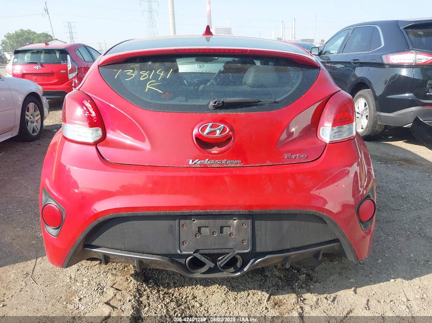 2013 HYUNDAI VELOSTER TURBO W/BLACK - KMHTC6AEXDU138141