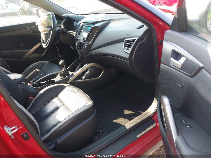 2013 HYUNDAI VELOSTER TURBO W/BLACK - KMHTC6AEXDU138141