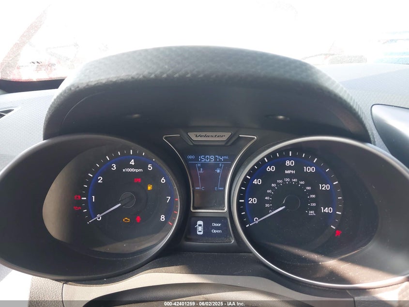 2013 HYUNDAI VELOSTER TURBO W/BLACK - KMHTC6AEXDU138141