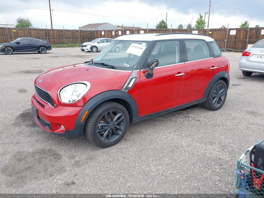 2013 MINI COUNTRYMAN COOPER S - WMWZC3C57DWP21892