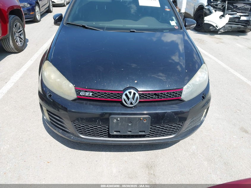 2012 VOLKSWAGEN GTI VIN: WVWGV7AJ3CW258949