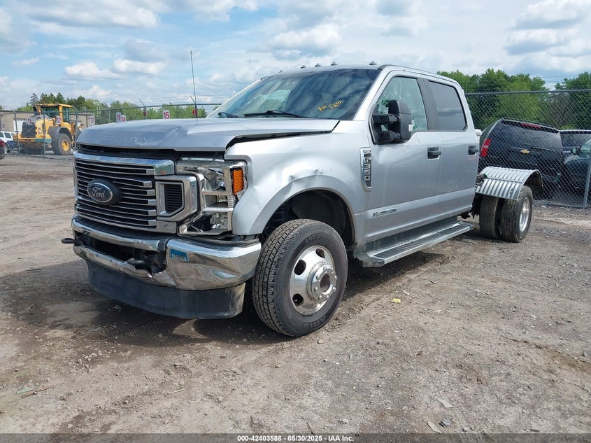 2022 Ford F-350 Xl silver truck diesel 1FT8W3DT4NEF02060 photo #3