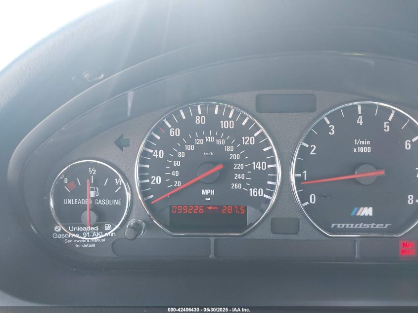 1998 BMW M VIN: WBSCK9331WLC87563 Lot: 42406430