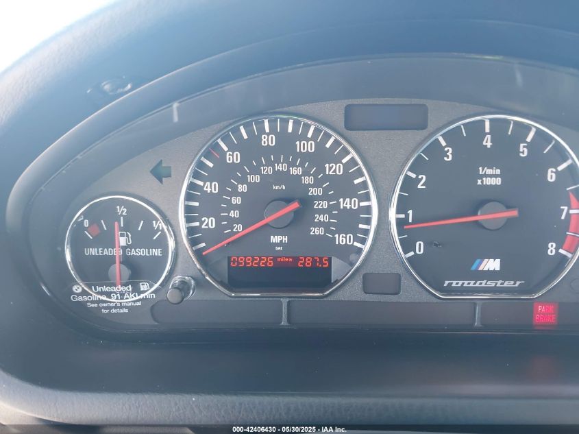 1998 BMW M VIN: WBSCK9331WLC87563 Lot: 42406430