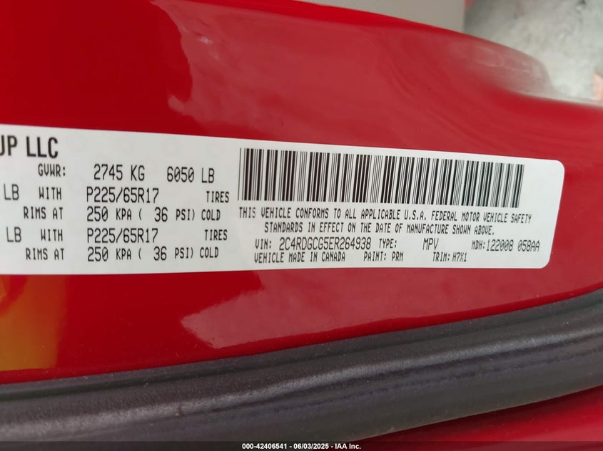 2014 DODGE GRAND CARAVAN SXT - 2C4RDGCG5ER264938