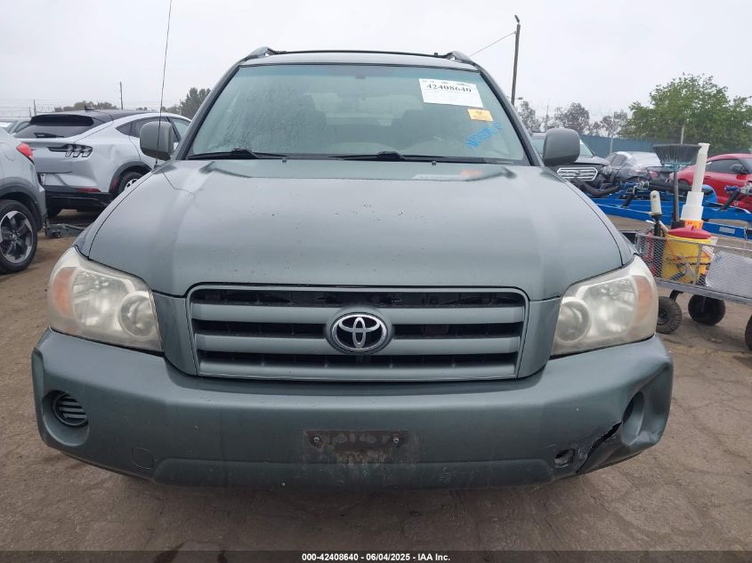 2005 Toyota Highlander V6 VIN: JTEGP21A750072541 Lot: 42408640