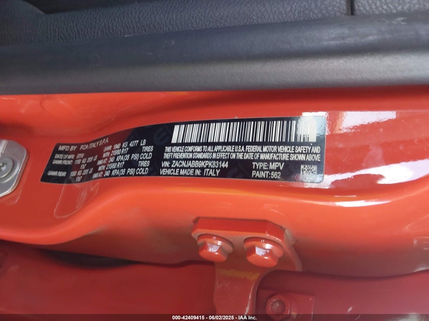 2019 JEEP RENEGADE LATITUDE FWD - ZACNJABB9KPK83144
