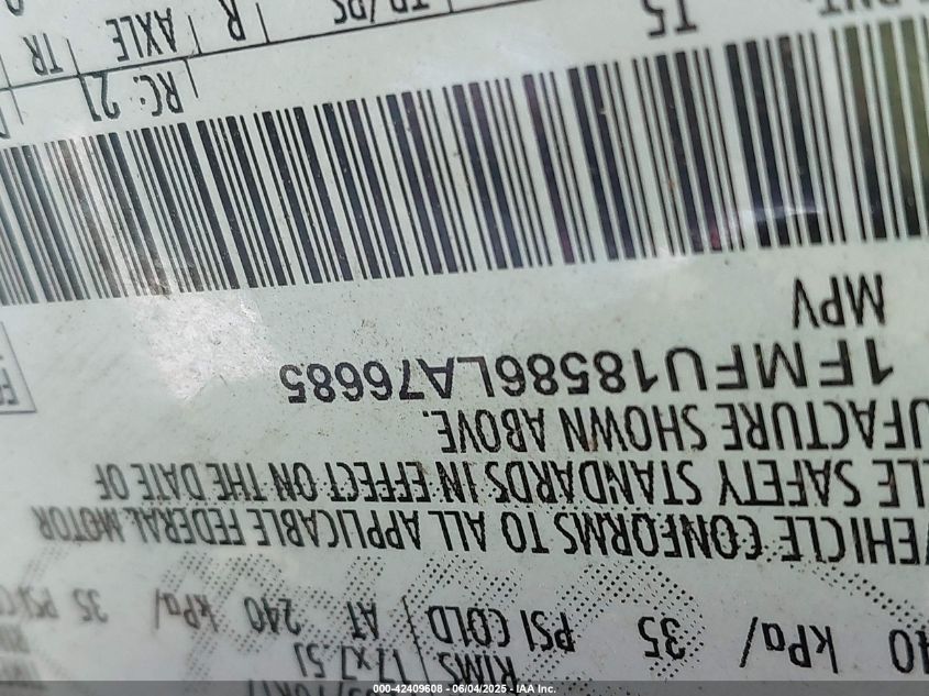 2006 Ford Expedition Eddie Bauer VIN: 1FMFU18586LA76668 Lot: 42409608