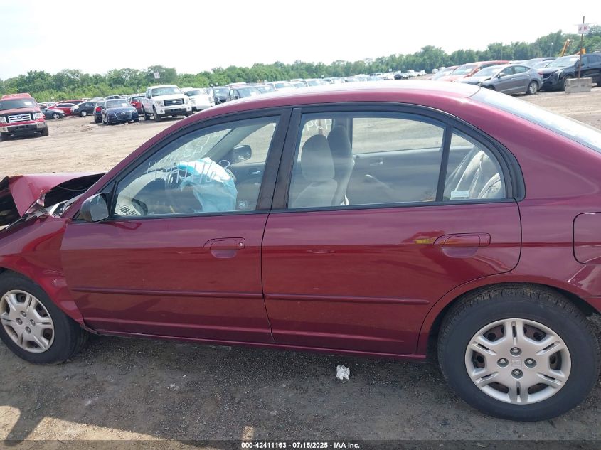 2002 Honda Civic Lx VIN: 1HGES16522L002652 Lot: 42411163