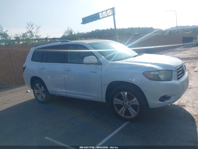 2008 Toyota Highlander Sport VIN: JTEES43A182015775 Lot: 42413785