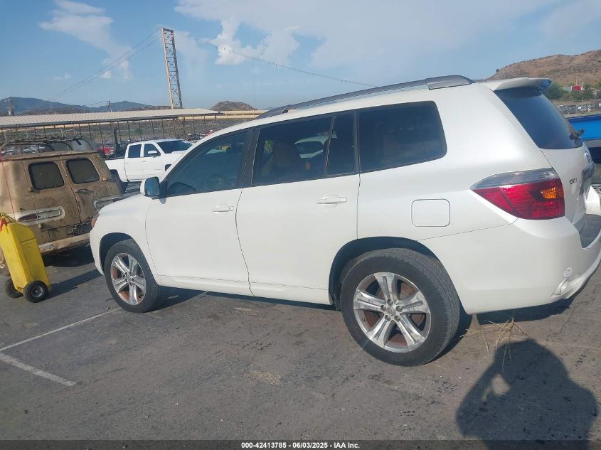 2008 Toyota Highlander Sport VIN: JTEES43A182015775 Lot: 42413785
