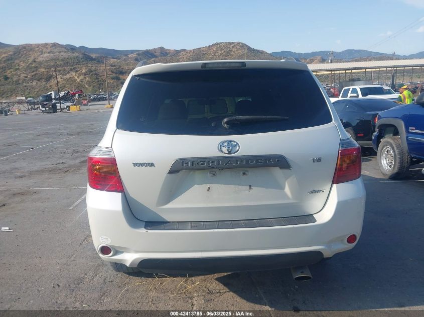 2008 Toyota Highlander Sport VIN: JTEES43A182015775 Lot: 42413785