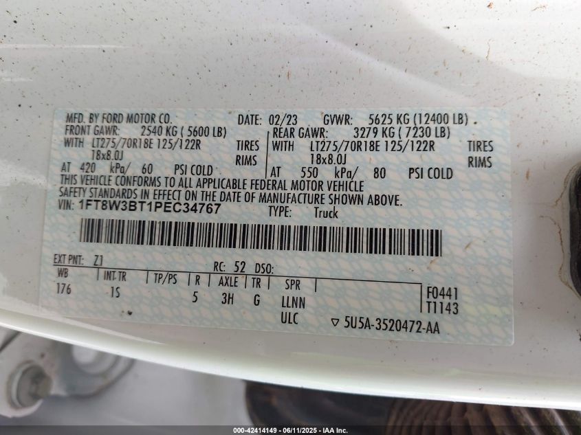 2023 Ford F-350 - 1FT8W3BT1PEC34767
