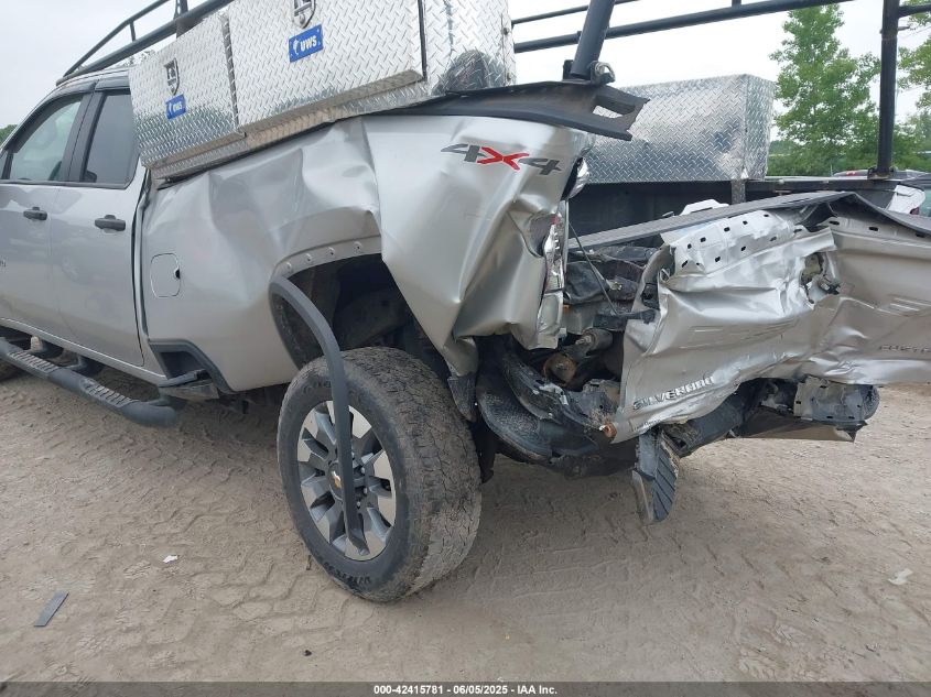 2022 Chevrolet Silverado 2500Hd 4Wd Double Cab Long Bed Custom VIN: 1GC5YMEY4NF221643 Lot: 42415781