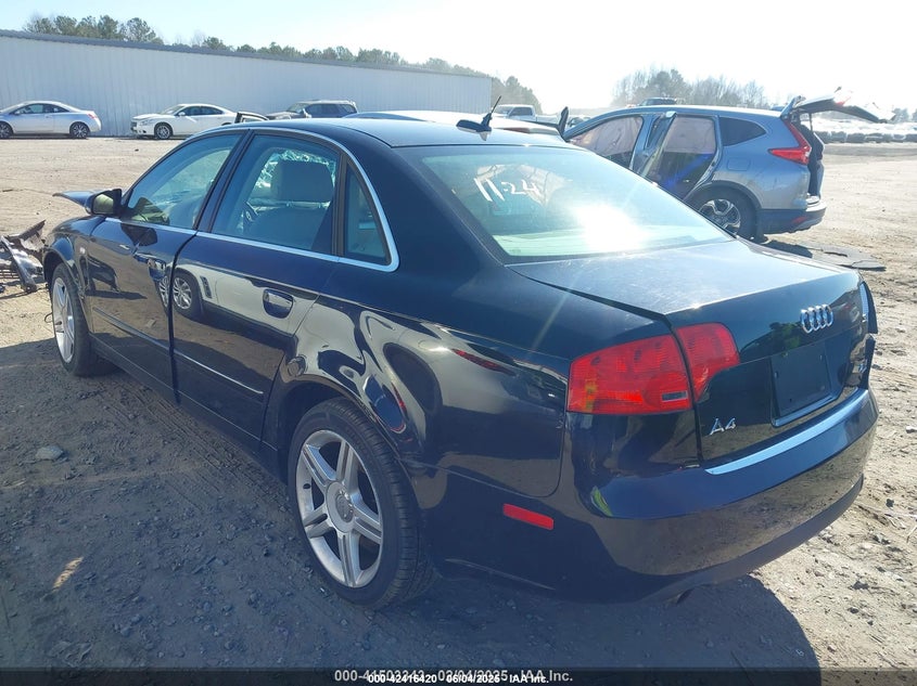 2006 Audi A4 2.0T black sedan gasoline WAUDF78E56A273248 photo #4