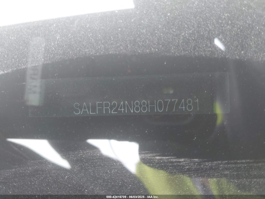 2008 LAND ROVER LR2 VIN: SALFR24N88H077481
