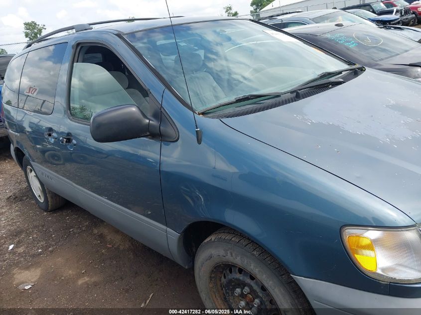 2000 Toyota Sienna Le/Xle VIN: 4T3ZF13C2YU21554 Lot: 42417282