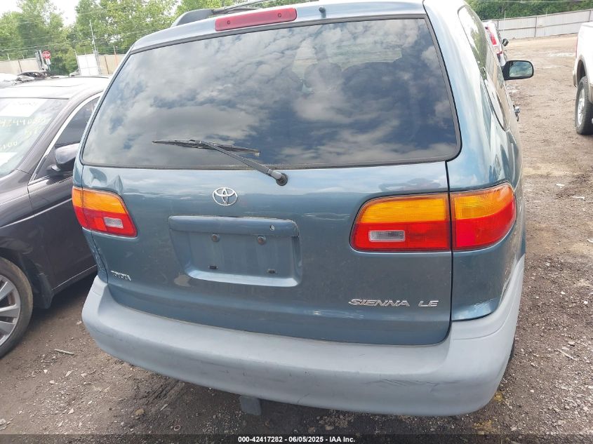 2000 Toyota Sienna Le/Xle VIN: 4T3ZF13C2YU21554 Lot: 42417282