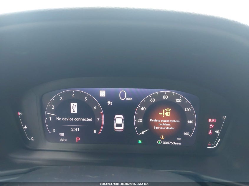 2024 HONDA ACCORD VIN: 1HGCY1F3XRA083135