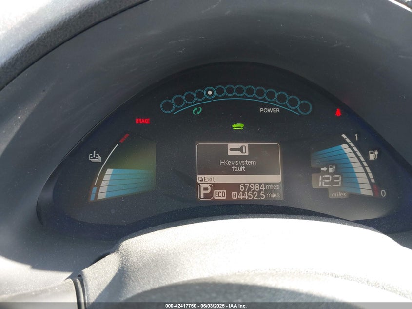 2017 NISSAN LEAF VIN: 1N4BZ0CP1HC300038