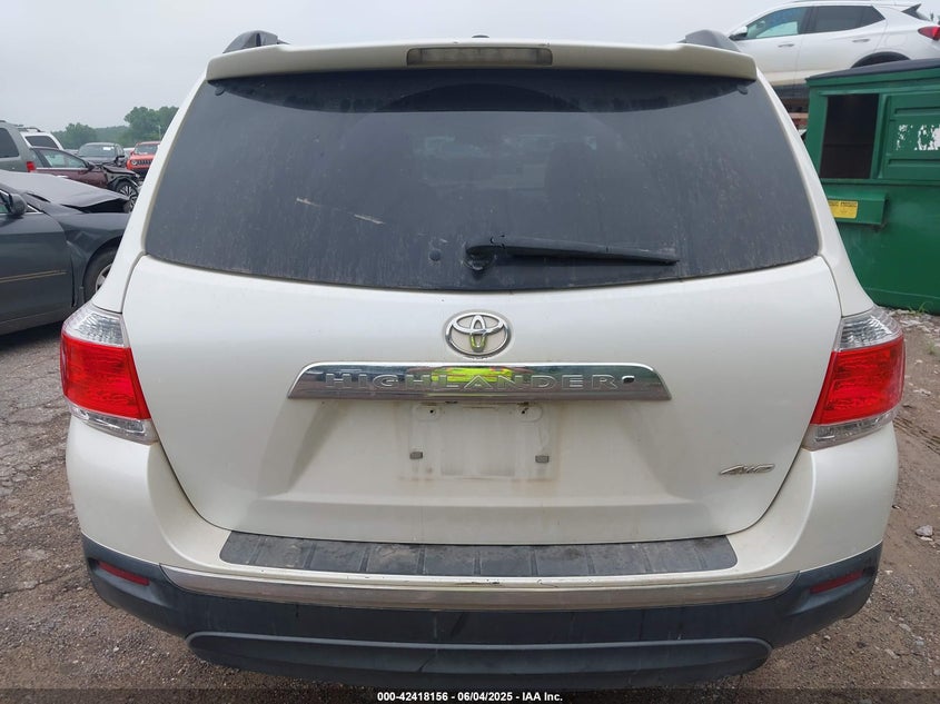 2012 TOYOTA HIGHLANDER VIN: 5TDBK3EHXCS151884