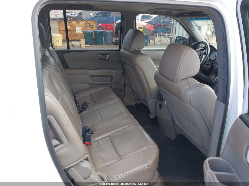 2012 Honda Pilot Ex-L VIN: 5FNYF3H58CB038651 Lot: 42418569