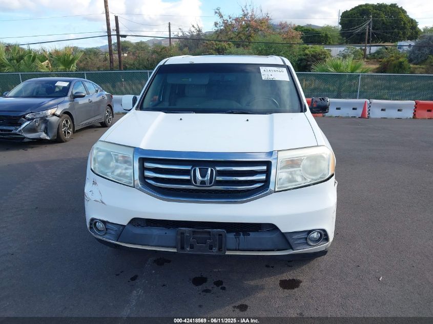 2012 Honda Pilot Ex-L VIN: 5FNYF3H58CB038651 Lot: 42418569