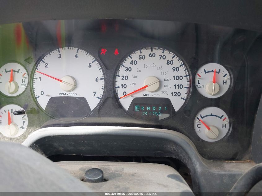 2008 Dodge Ram 1500 Slt VIN: 1D7HA18N48S603979 Lot: 42419505