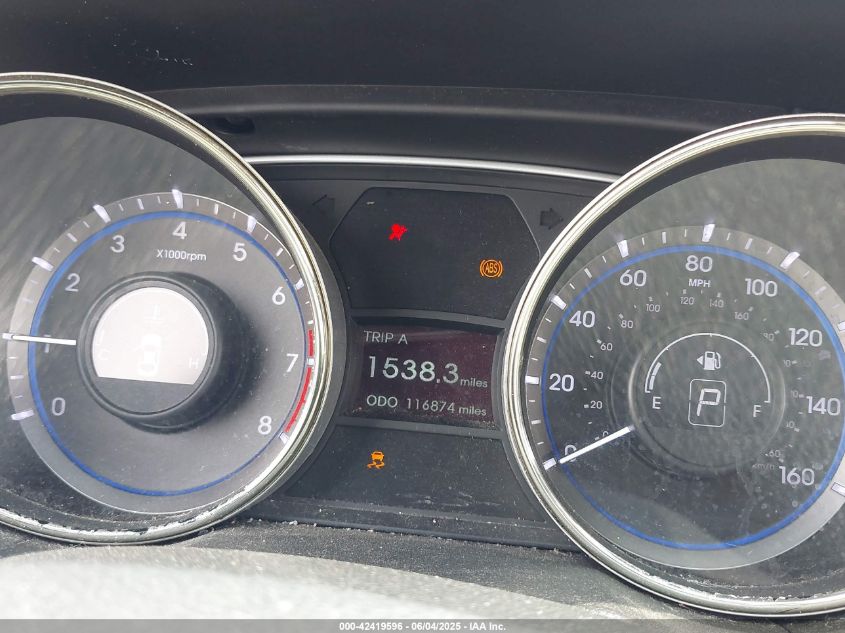 2013 Hyundai Sonata Gls VIN: 5NPEB4AC8DH555495 Lot: 42419596