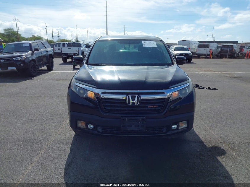 2017 HONDA RIDGELINE SPORT - 5FPYK2F11HB006113
