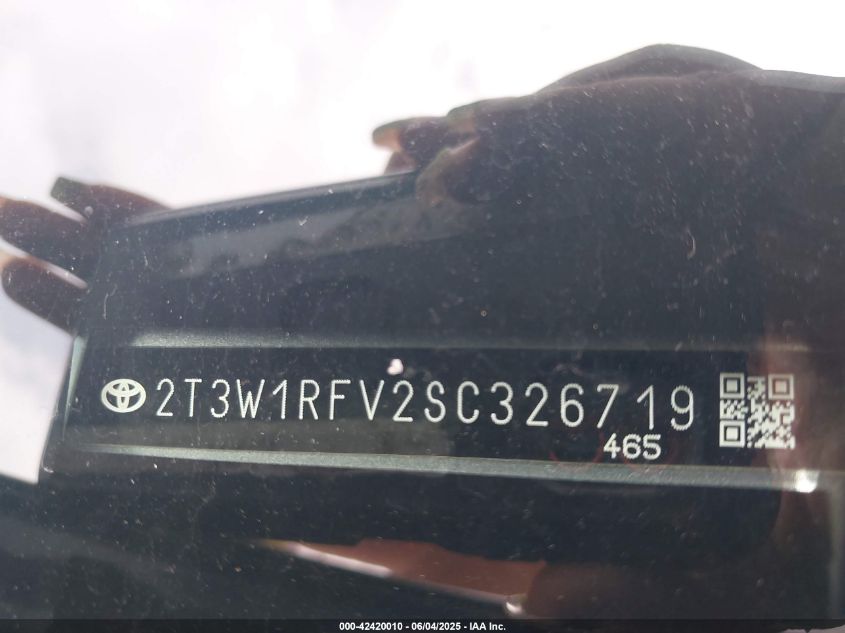 2025 Toyota RAV4 - 2T3W1RFV2SC326719