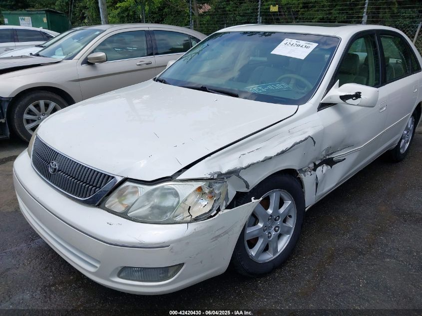 2002 Toyota Avalon Xls VIN: 4T1BF28B52U213588 Lot: 42420430