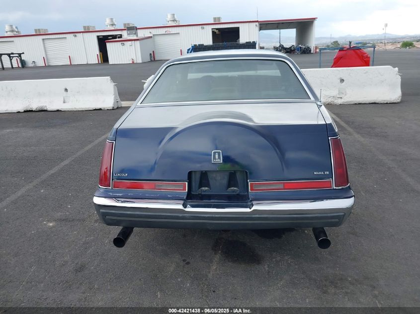 1991 Lincoln Mark Vii Lsc VIN: 1LNCM93E2MY650464 Lot: 42421438