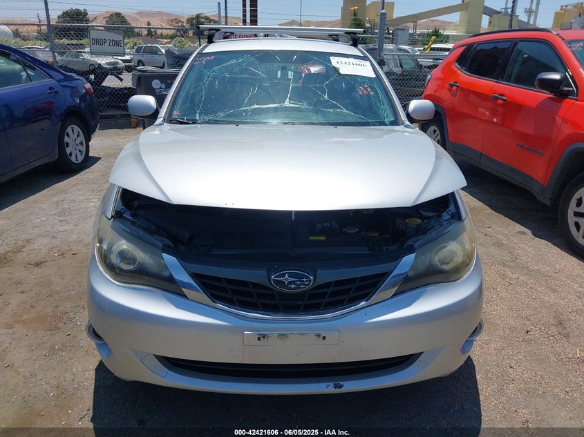 2008 SUBARU IMPREZA VIN: JF1GH61608H829859
