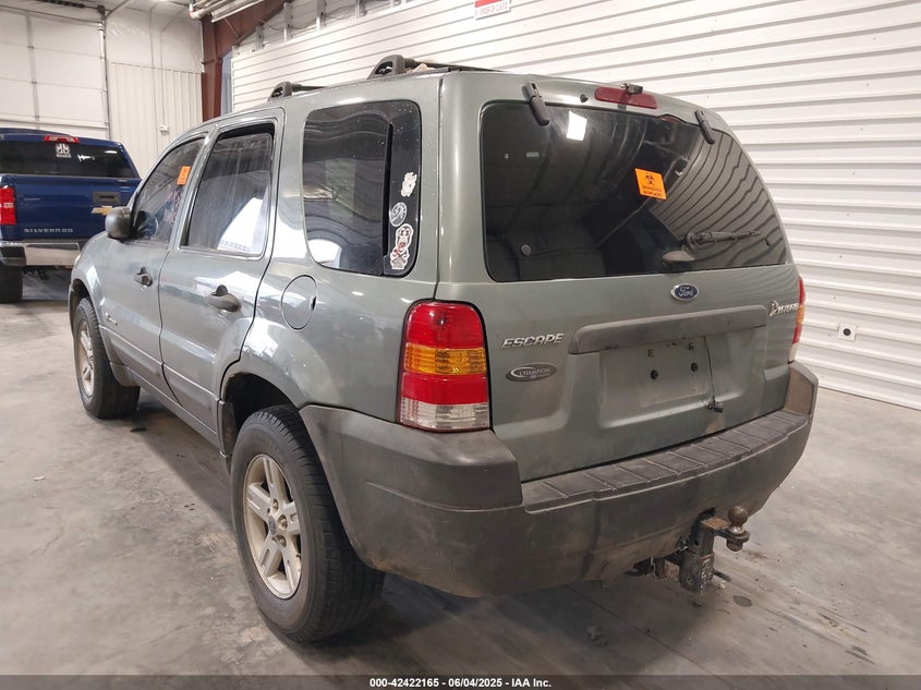 2006 FORD ESCAPE HYBRID VIN: 1FMCU96H16KC87568