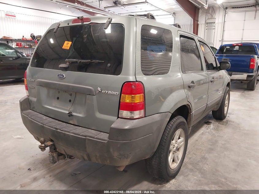 2006 FORD ESCAPE HYBRID VIN: 1FMCU96H16KC87568