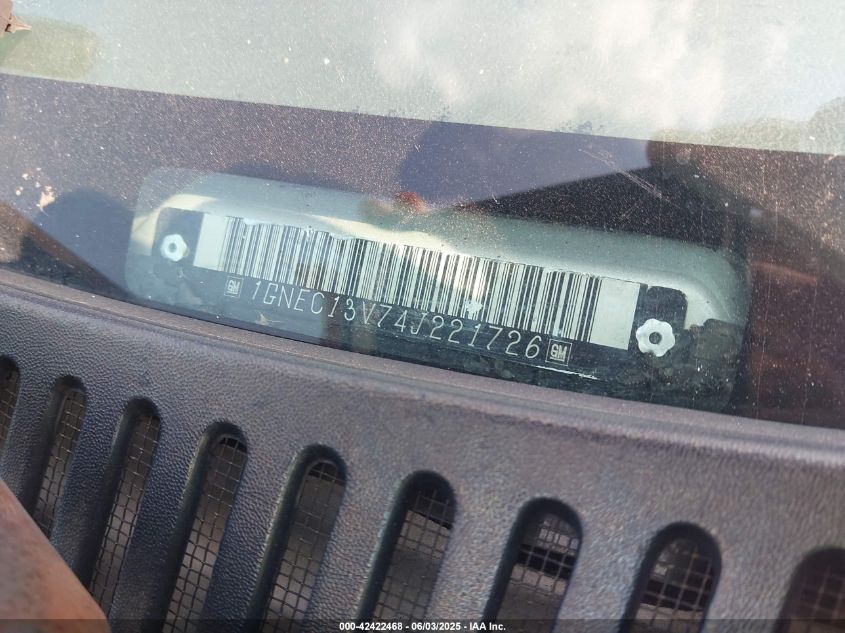 2004 Chevrolet Tahoe Ls VIN: 1GNEC13V74J221726 Lot: 42422468