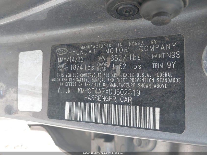 2013 HYUNDAI ACCENT GLS - KMHCT4AEXDU502319