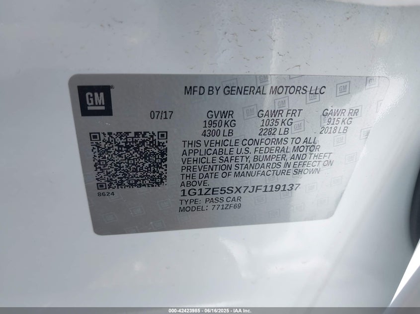 2018 CHEVROLET MALIBU PREMIER - 1G1ZE5SX7JF119137