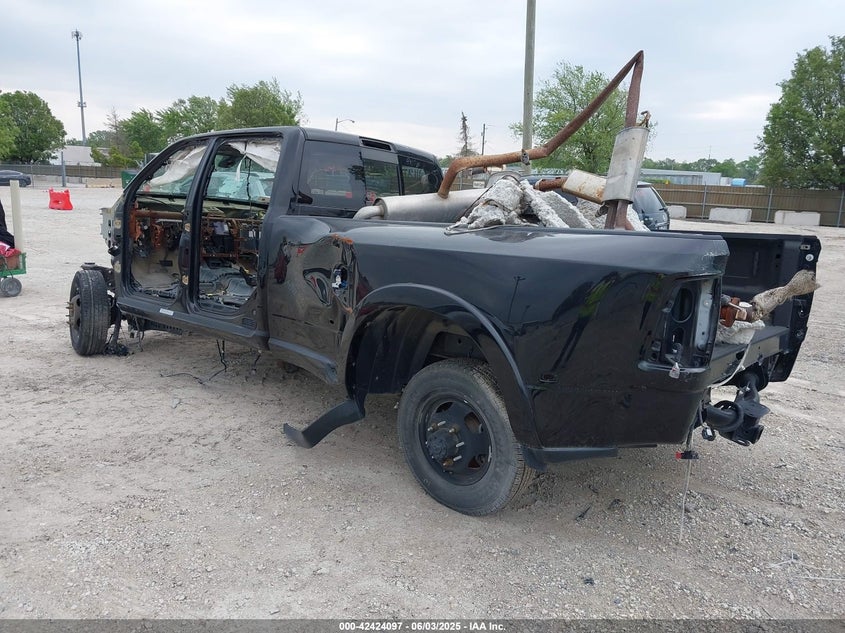 2019 Ram 3500 Longhorn 4X4 8' Box black truck diesel 3C63RRKL3KG517149 photo #4