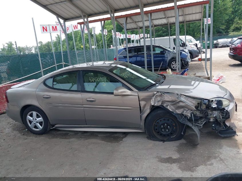 2007 Pontiac Grand Prix VIN: 2G2WP552X71180135 Lot: 42424418