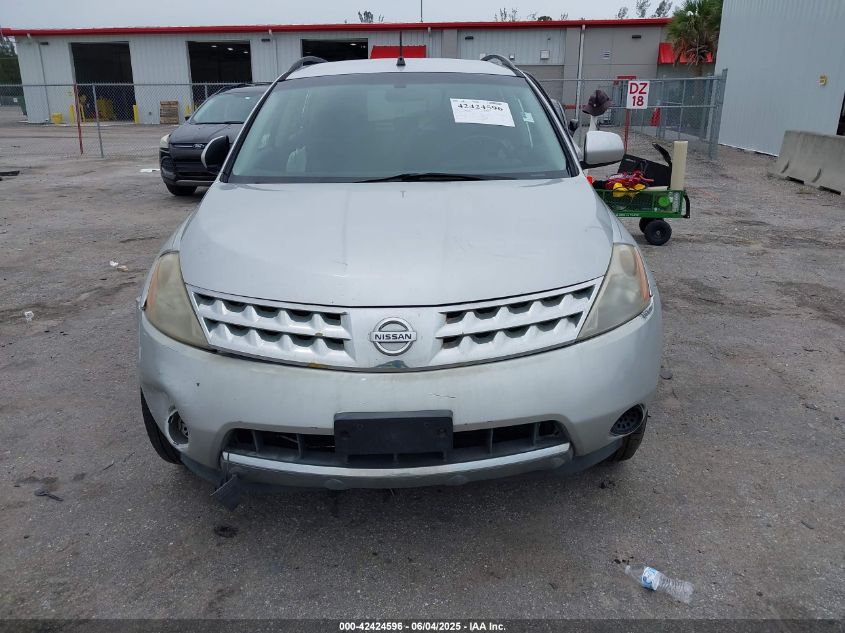 2007 Nissan Murano S VIN: JN8AZ08W97W606640 Lot: 42424596