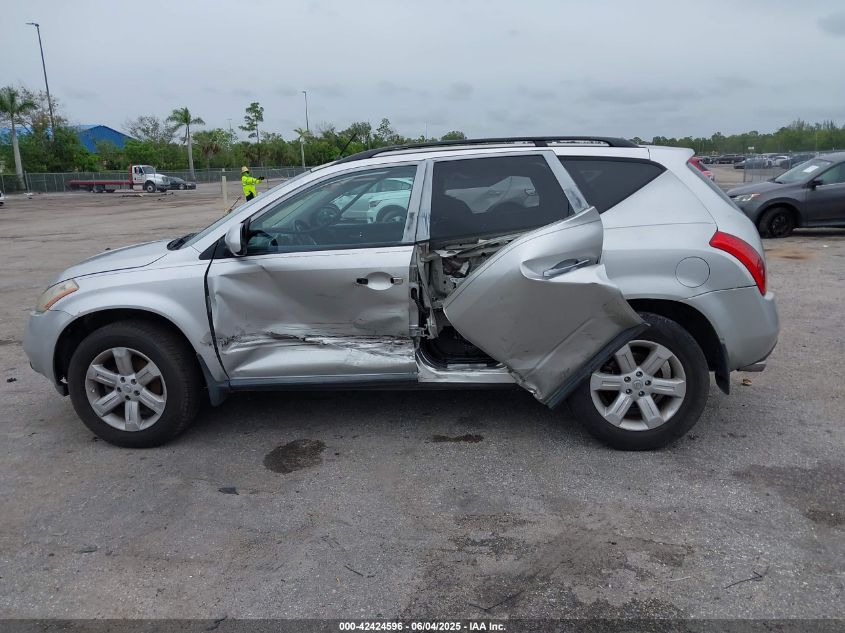 2007 Nissan Murano S VIN: JN8AZ08W97W606640 Lot: 42424596
