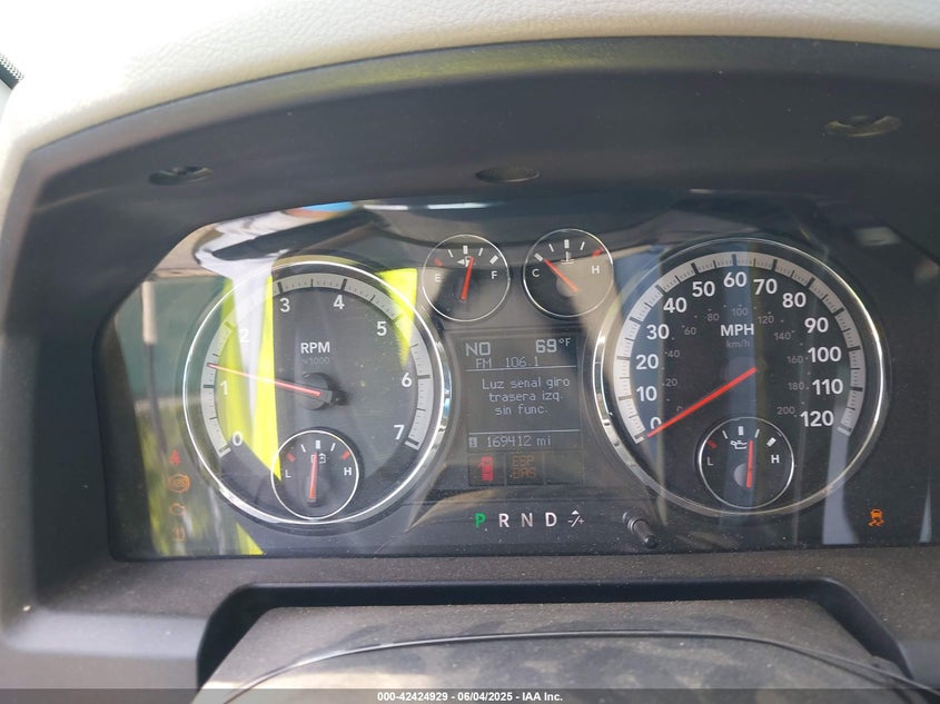 2009 DODGE RAM 1500 VIN: 1D3HB13PX9J509944
