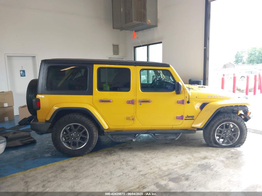 2021 Jeep Wrangler Unlimited Rubicon 4X4 VIN: 1C4HJXFN6MW610029 Lot: 42425573