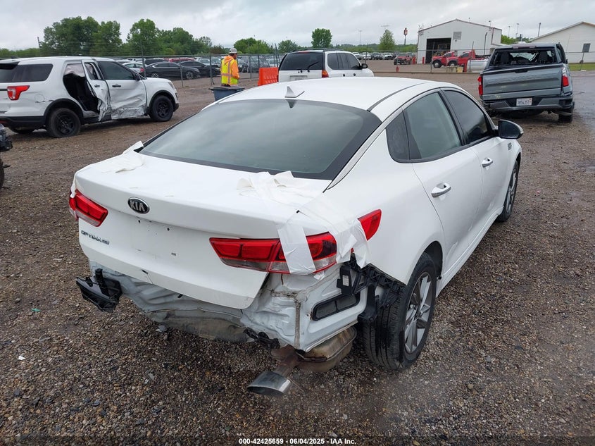 2019 Kia Optima 2.4 Lx White Lot 111042425659 Vin 5XXGT4L38KG291769