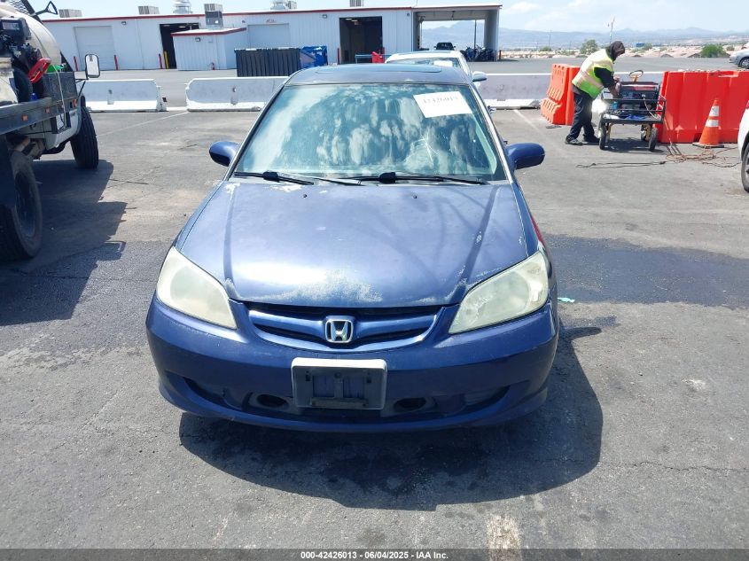 2005 Honda Civic Ex VIN: 2HGES26775H567861 Lot: 42426013