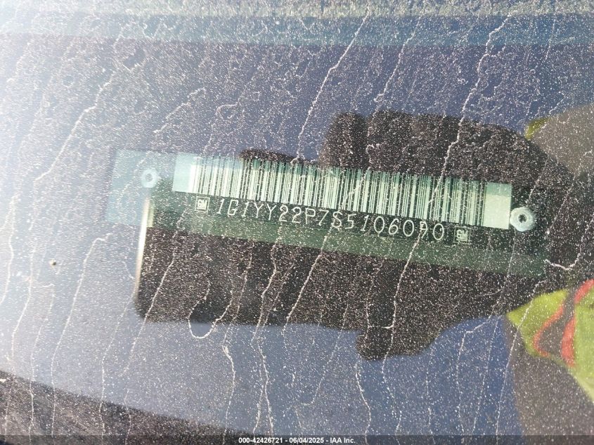 1995 Chevrolet Corvette VIN: 1G1YY22P7S5106090 Lot: 42426721